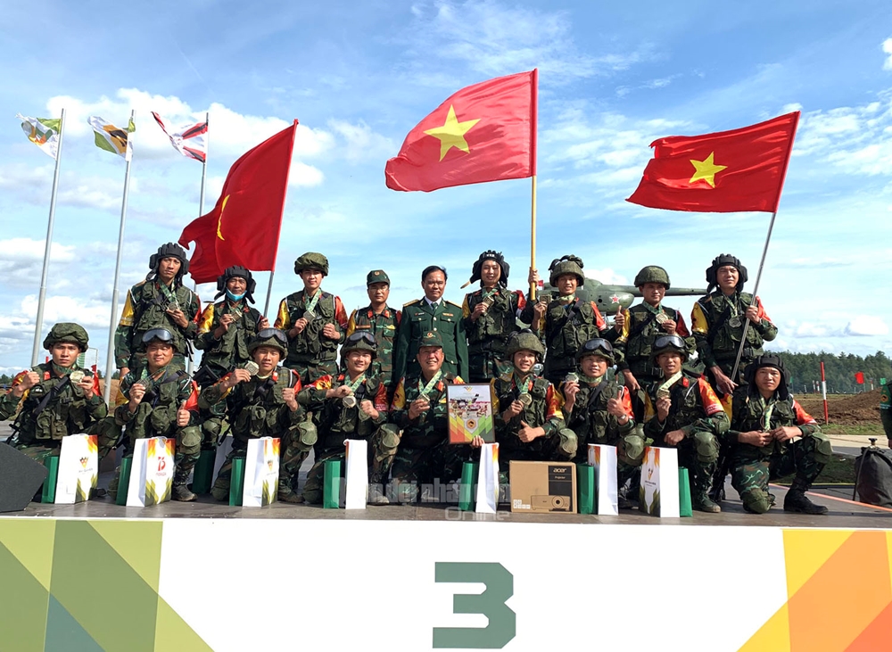 Phát huy truyền thống “Mở đường thắng lợi”, Đội tuyển Công binh Việt Nam bảo vệ thành công Huy chương Đồng tại hội thao.